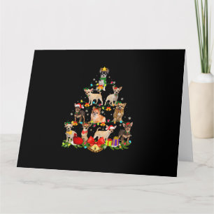 Hondenliefhebber Cadeaus Chihuahua Boom Kerstverli Kaart