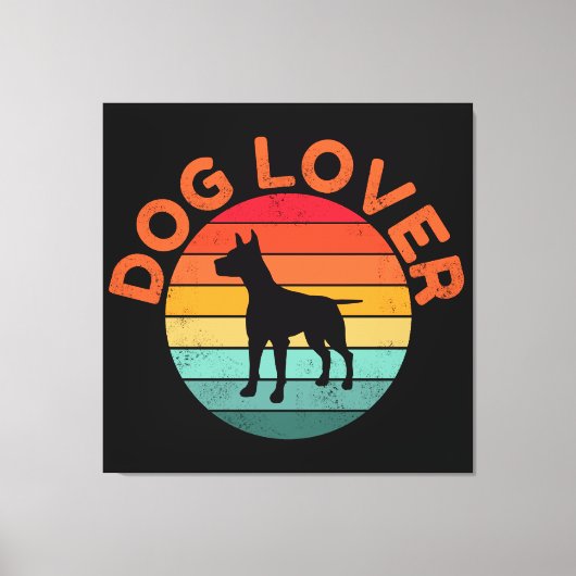 HONDENLIEFHEBBER CANVAS AFDRUK (Voorkant)