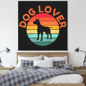 HONDENLIEFHEBBER CANVAS AFDRUK (Insitu (Slaapkamer))