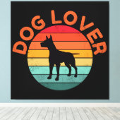 HONDENLIEFHEBBER CANVAS AFDRUK (Insitu (Houten vloer))