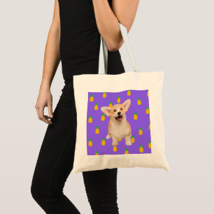 Hondenliefhebber canvas tas Grappig Hondengezicht 