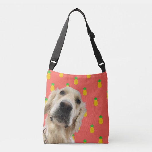 Hondenliefhebber canvas tas Grappig Hondengezicht (Voorkant)