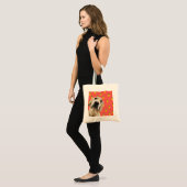 Hondenliefhebber canvas tas Grappig Hondengezicht (Voorkant (model))