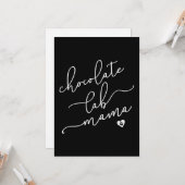 Hondenliefhebber | Chocolade Lab Mama Kaart (Voorkant / Achterkant in situ)