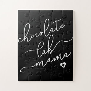 Hondenliefhebber Chocolade Lab Mama Legpuzzel