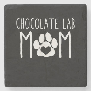 Hondenliefhebber Chocolade Lab Moeder Stenen Onderzetter