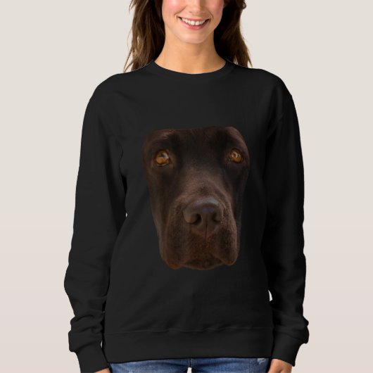 Hondenliefhebber | Chocolade Labrador Dark Brown D Trui (Voorkant)