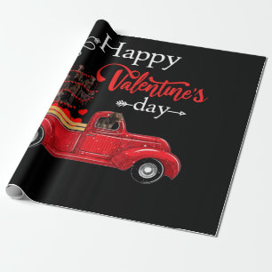 Hondenliefhebber Chocolade Labrador Happy Valent Cadeaupapier