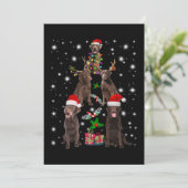 hondenliefhebber | Chocolade Labrador-kerstboom Kaart (Staand voorkant)
