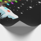 Hondenliefhebber | Chocolade Labrador-kerstlicht Cadeaupapier (Hoek)