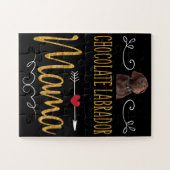 Hondenliefhebber | Chocolade Labrador Mama Legpuzzel (Horizontaal)