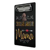 Hondenliefhebber | Chocolade Labrador Mama Mini Klembord (Angled2)