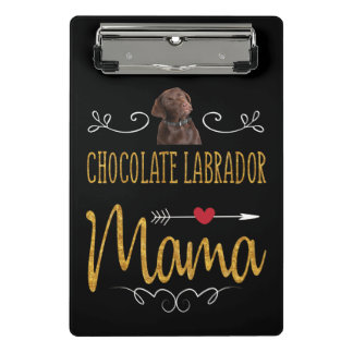 Hondenliefhebber | Chocolade Labrador Mama Mini Klembord
