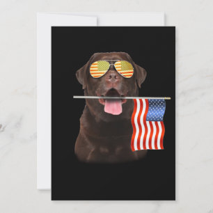 Hondenliefhebber Chocolade Labrador USA American Kaart