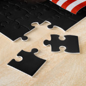 Hondenliefhebber | Chocolade Labrador USA American Legpuzzel (Zijkant)