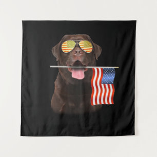 Hondenliefhebber   Chocolade Labrador USA American Wandkleed