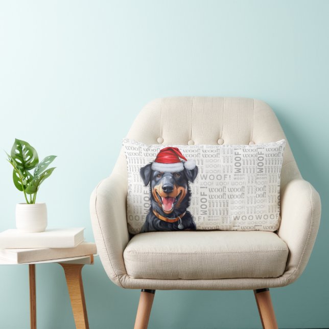 Hondenliefhebber Christmas Beauceron in een Pet Kussen (Stoel)