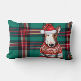 Hondenliefhebber Christmas Bull Terrier Holiday Pl Kussen