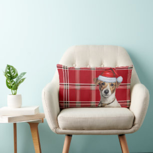 Hondenliefhebber Christmas Jack Russell en Holiday Kussen