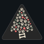 Hondenliefhebber Christmas Paw Tree Paws Holiday G Sticker<br><div class="desc">Hondenliefhebber Christmas Paw Tree Paws Holiday Gift</div>