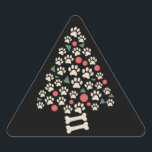 Hondenliefhebber Christmas Paw Tree Paws Holiday G Sticker<br><div class="desc">Hondenliefhebber Christmas Paw Tree Paws Holiday Gift</div>