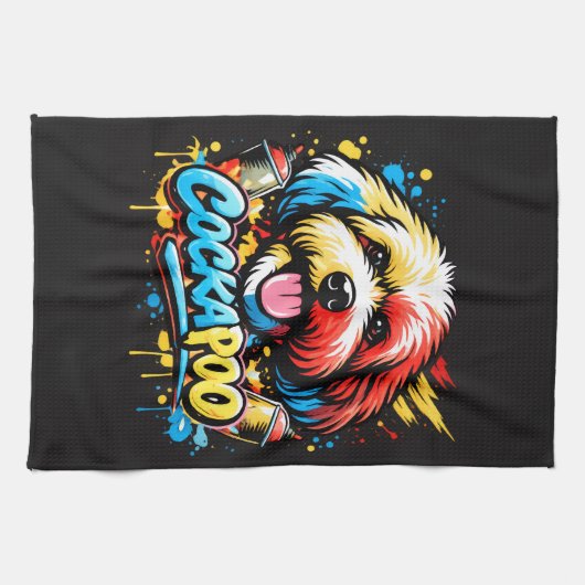 Hondenliefhebber Cockapoo Cadeau Hondenbezitter Theedoek (Horizontaal)