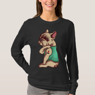 Hondenliefhebber   Cool French Bulldog I Love Mam  T-shirt