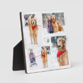 Hondenliefhebber Custom Modern Pet Photo Collage Fotoplaat (Voorkant)
