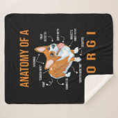 Hondenliefhebber Cute Corgi Sherpa Deken (Voorkant (horizontaal))