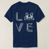 Hondenliefhebber Cute Frenchie T-shirt (Design voorkant)