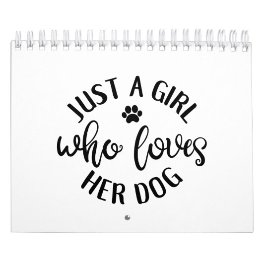 hondenliefhebber design een meisje dat van haar ho kalender (Hoes)