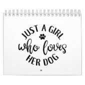 hondenliefhebber design een meisje dat van haar ho kalender (Hoes)