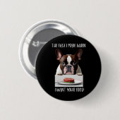 Hondenliefhebber Design Steak Dinner Eten Franse B Ronde Button 5,7 Cm (Voorkant /achterkant)