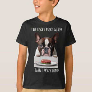 Hondenliefhebber Design Steak Dinner Eten Franse B T-shirt