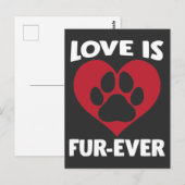 Hondenliefhebber dierenwelzijnscatroon briefkaart (Voorkant / Achterkant)