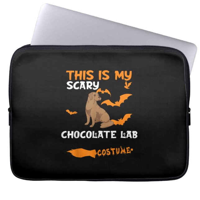 Hondenliefhebber | Dit is mijn enge chocolade lab  Laptop Sleeve (Voorkant)