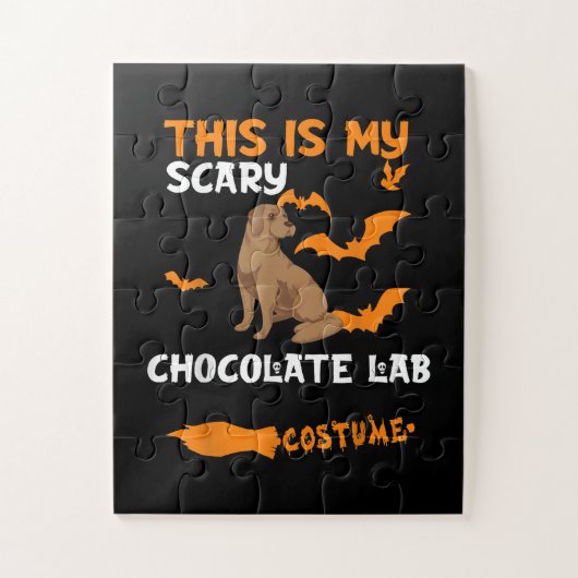 Hondenliefhebber | Dit is mijn enge chocolade lab  Legpuzzel (Verticaal)