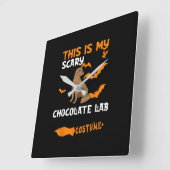 Hondenliefhebber | Dit is mijn enge chocolade lab Vierkante Klok (Hoek)