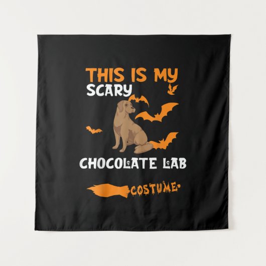 Hondenliefhebber | Dit is mijn enge chocolade lab Wandkleed (Voorkant)