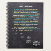 Hondenliefhebber Dog Wisdom-offertes Planner (Voorkant)