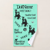 Hondenliefhebber! Dog's Towels! Voeg Naam of Namen Bad Handdoek (Handdoek)
