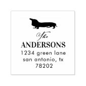 Hondenliefhebber familie | Retouradresstempel Zelfinktende Stempel (Design)