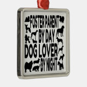 Hondenliefhebber Foster Parent Metalen Ornament (Rechts)