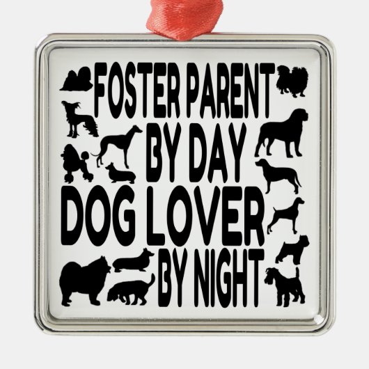 Hondenliefhebber Foster Parent Metalen Ornament (Voorkant)