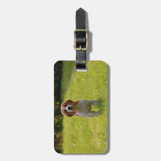 Hondenliefhebber Foto Huisdier Keepsake Bagagelabel (Voorkant verticaal)