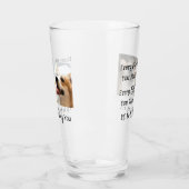 Hondenliefhebber Funny Dog Gezegde 2 foto's Glas (Links)