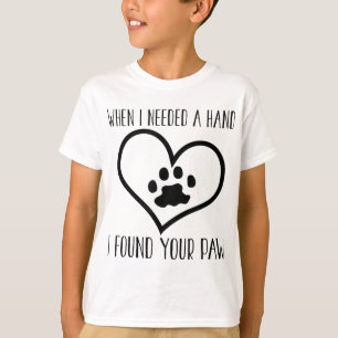 Hondenliefhebber Funny Gift - toen ik een hand nod T-shirt
