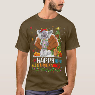 Hondenliefhebber Funny Happy Chinese Crested Dog H T-shirt