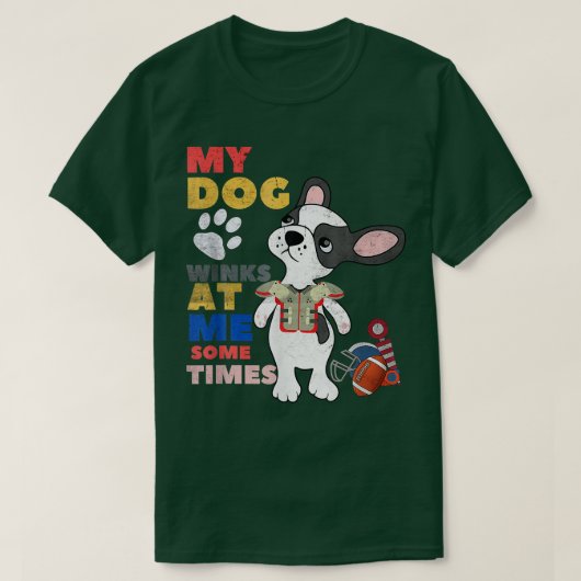 Hondenliefhebber Funny My Dog wint me soms... T-shirt (Design voorkant)