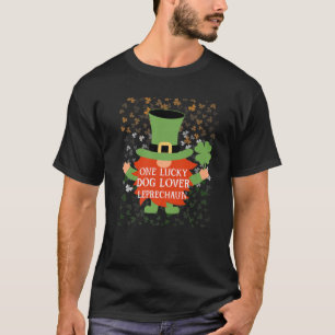 Hondenliefhebber Funny St Patrick's Day Lucky Gnom T-shirt
